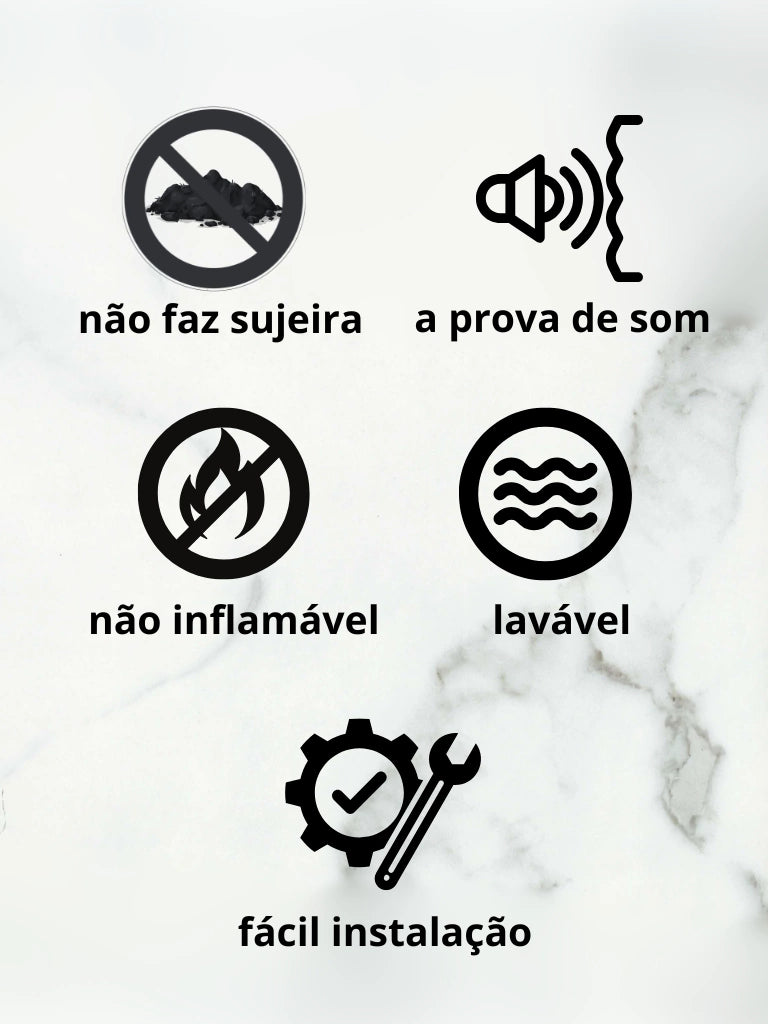 Revestimento Marmorizado Couchervel 3m² - 3mm · Fibra sintética flexível
