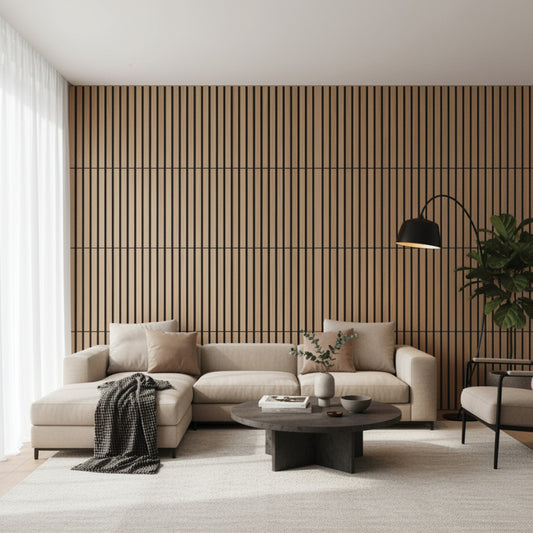 Ripado acústico de madeira MDF 60x60 | 22mm