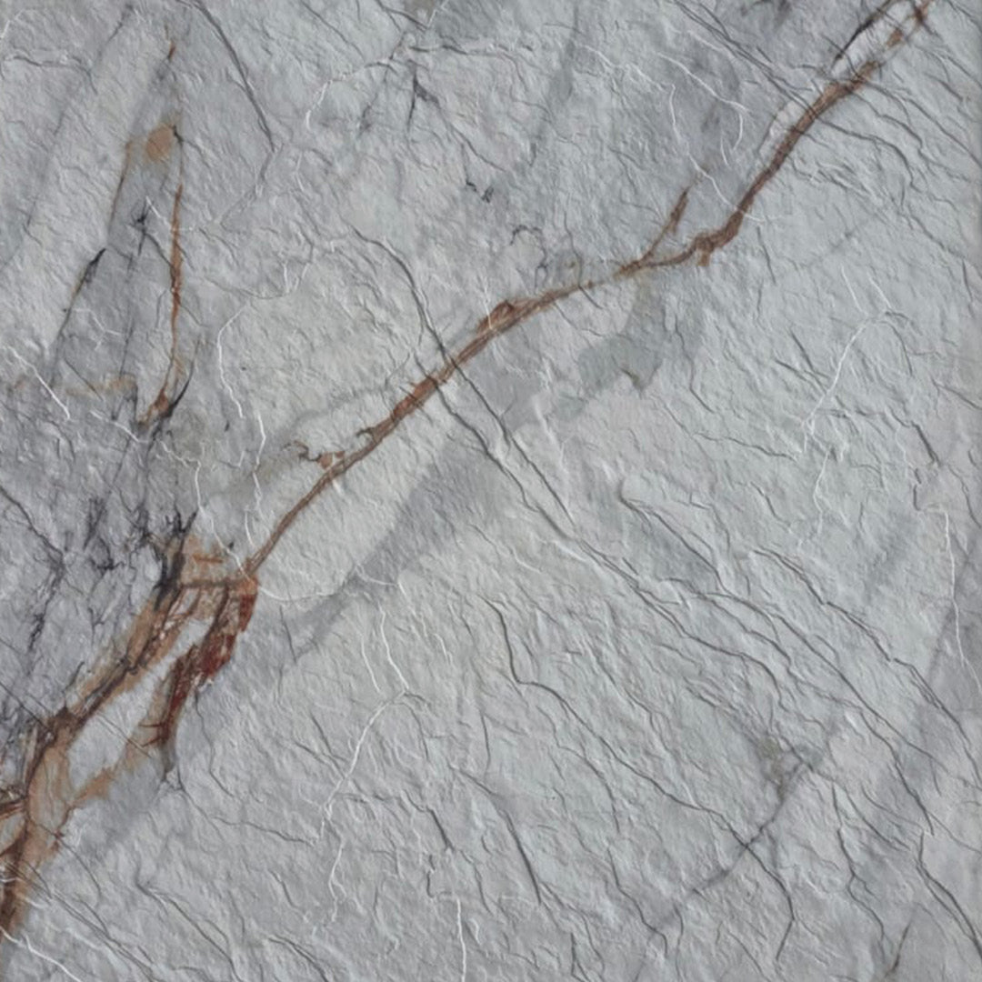 Revestimento de pedra natural flexível Athene Branco Marmorizado - 3mm de espessura - 120x60cm