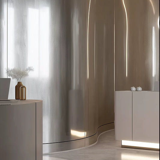 Revestimento Inox 3m² Escovado 5mm · Fibra de carbono de bambu