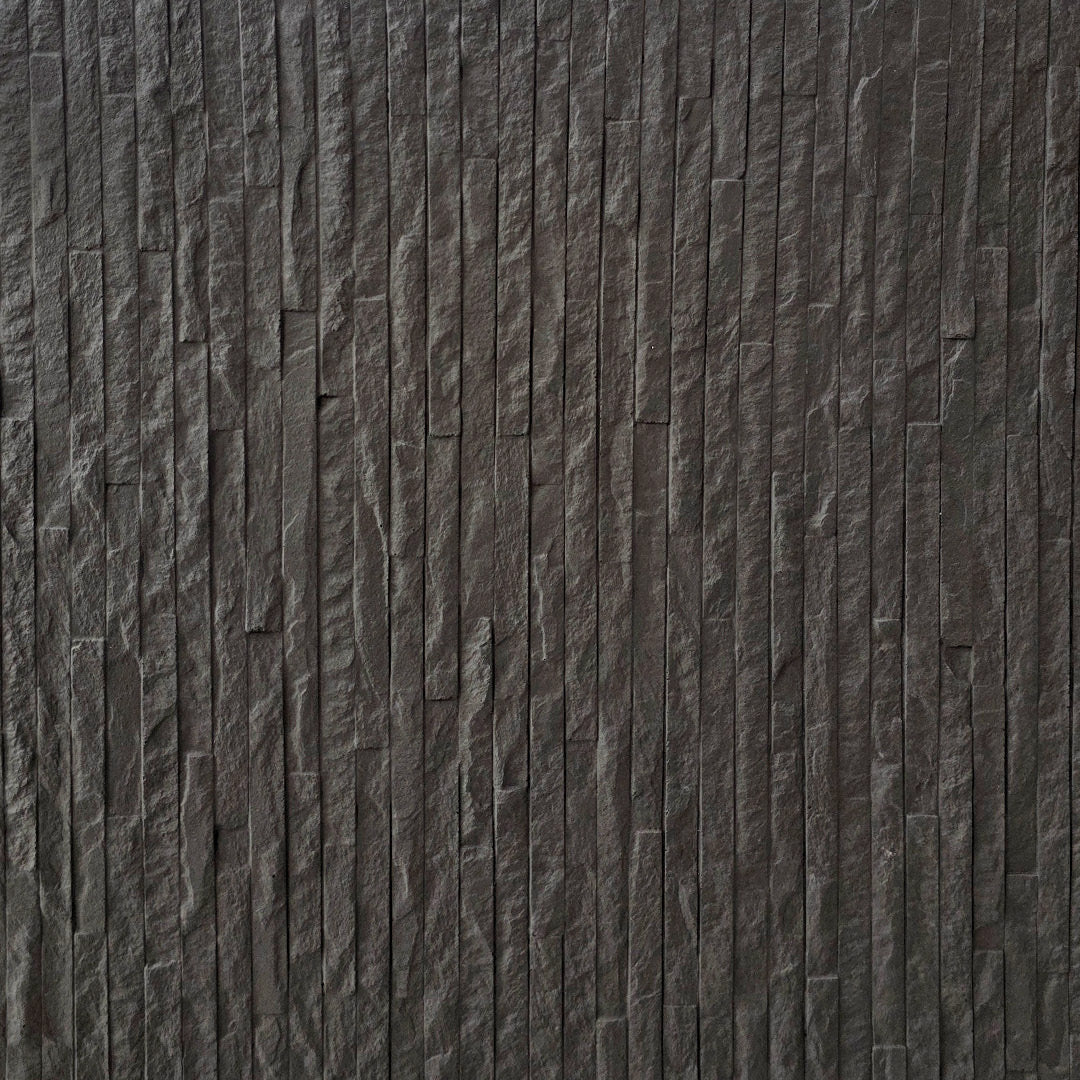 Revestimento de pedra natural Genebra Preta fléxivel - 3 mm de espessura - 60x60 cm