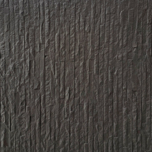 Revestimento de pedra natural Genebra Preta fléxivel - 3 mm de espessura - 60x60 cm