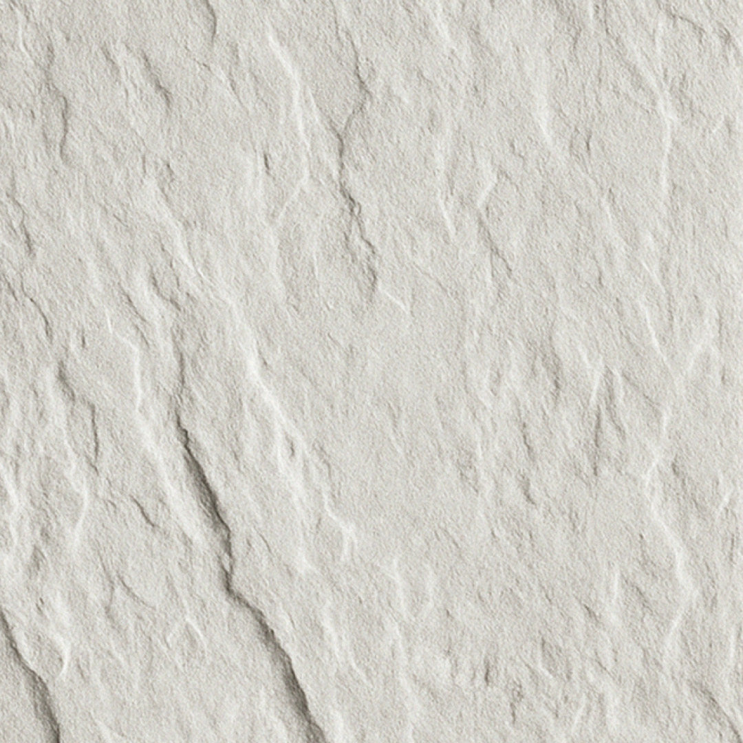 Revestimento Pedra Natural Branca 3mm · Fibra de vidro e pó de pedra natural