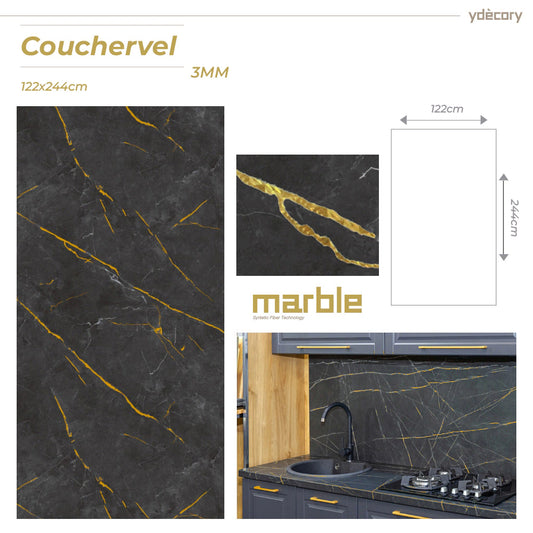 Revestimento Marmorizado Couchervel 3m² - 3mm · Fibra sintética flexível