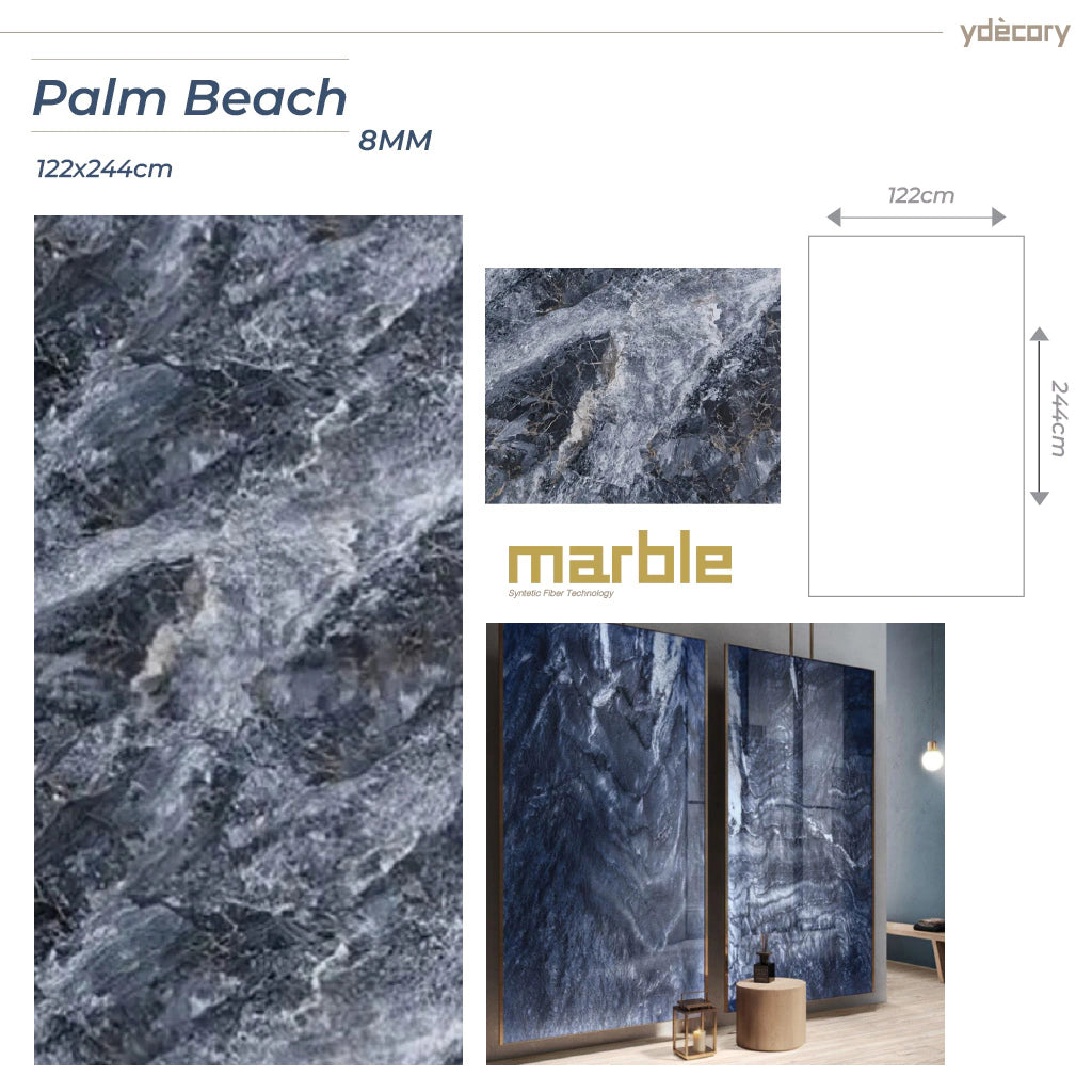 Revestimento Marmorizado Palm Beach 8mm · Fibra de carbono de bambu