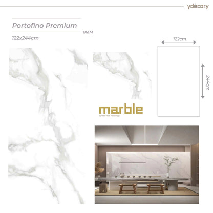 Revestimento Marmorizado Portofino Premium 8mm · Fibra de carbono de bambu